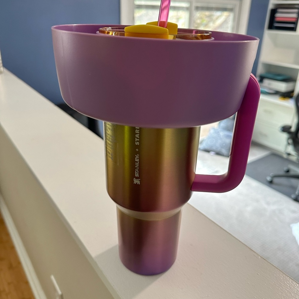 Stanley  x Starbucks limited edition cup with matching Target snack tray
